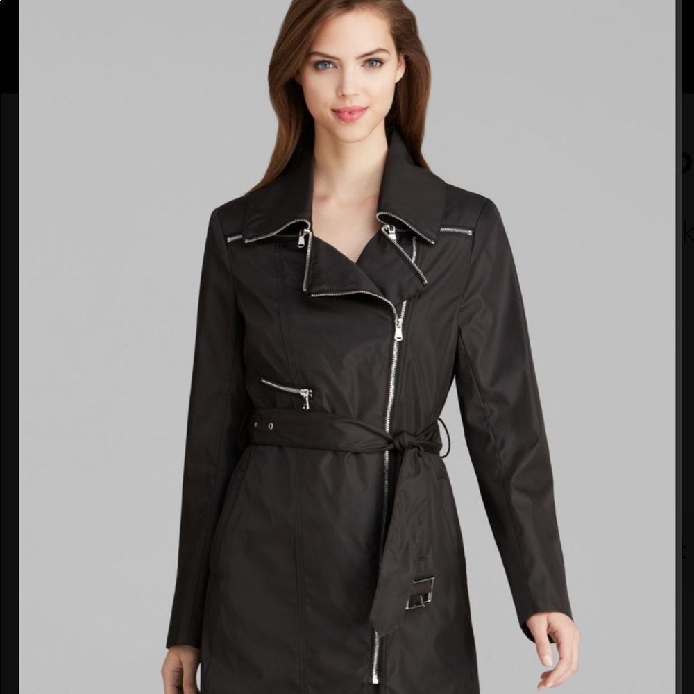 Andrew Marc New York Trench Coat - Asymmetric Zip